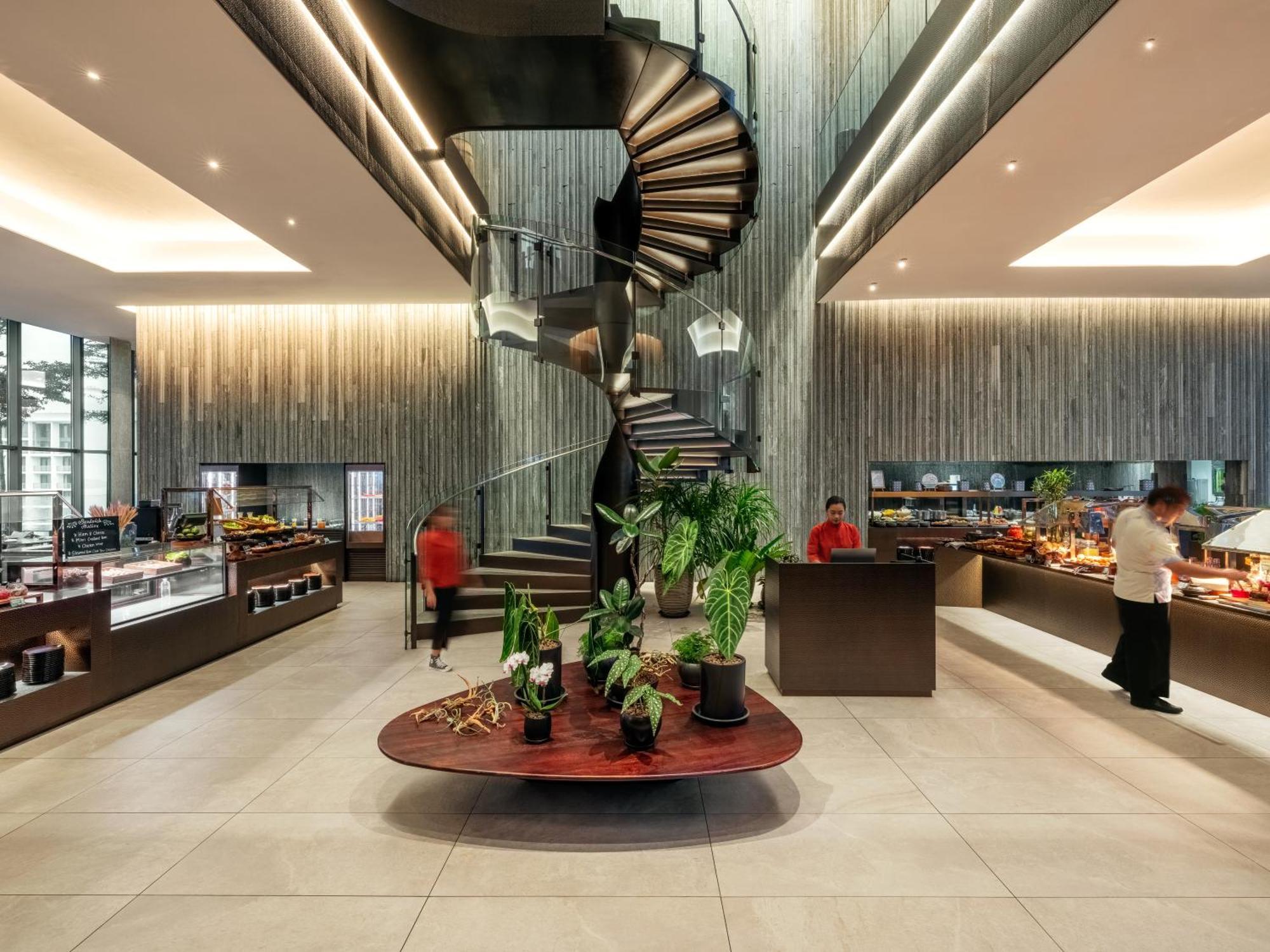 Hyatt Centric Kota Kinabalu Hotel Exterior foto The interior of the lounge